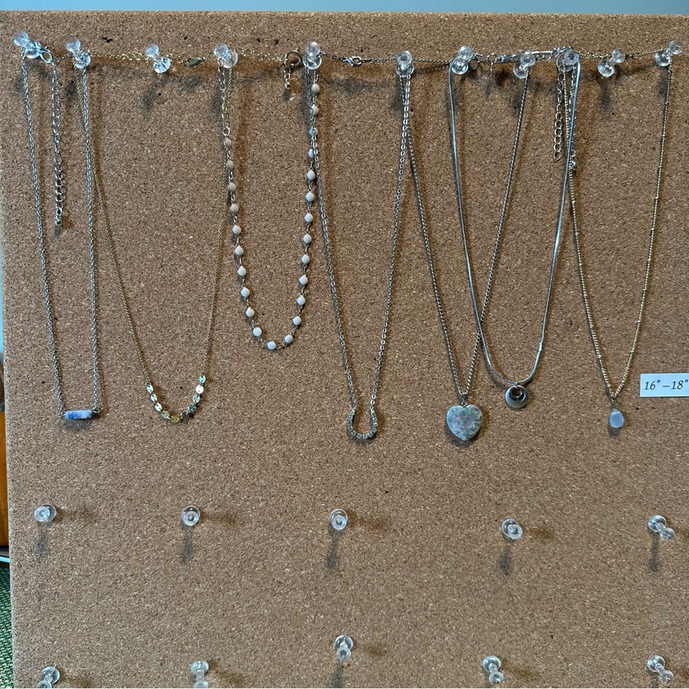 Delicate mix & match necklaces for layering set of 7